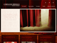 Tablet Screenshot of compagniepresence.fr